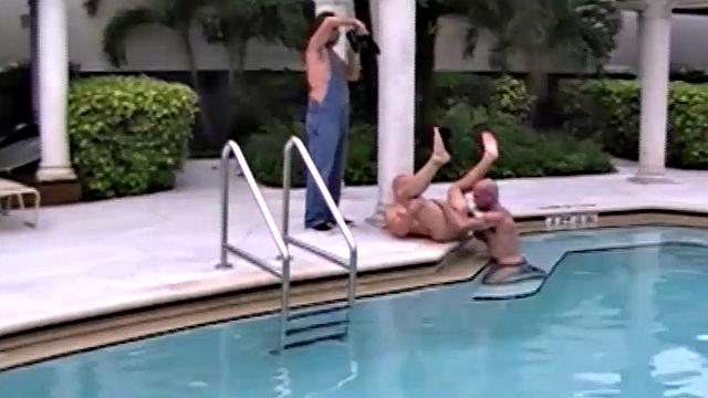 Take a front row seat at Club Ft. Lauderdale and watch as Victor Cody films "Pool Pounding" for barebackmedaddy.com.