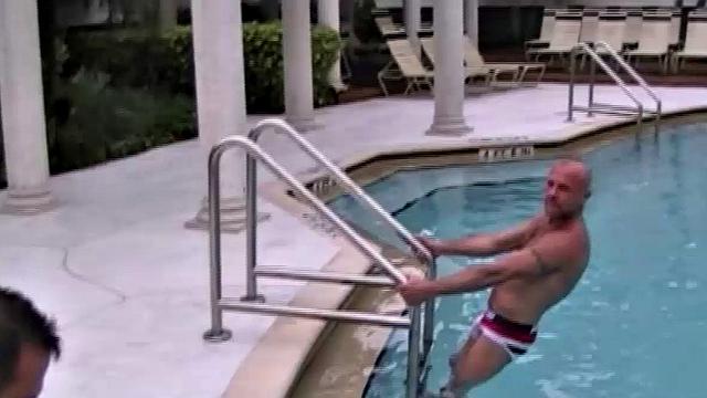 Take a front row seat at Club Ft. Lauderdale and watch as Victor Cody films "Pool Pounding" for barebackmedaddy.com.