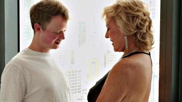 Desiree Eden is 76 years old. The guy she's sucking is only 24