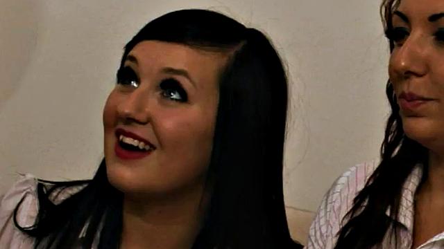 Uniformed British babes wanking in CFNM group