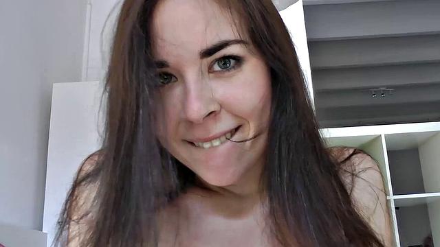 Tattooed and Pierced Brunette Rides Hard