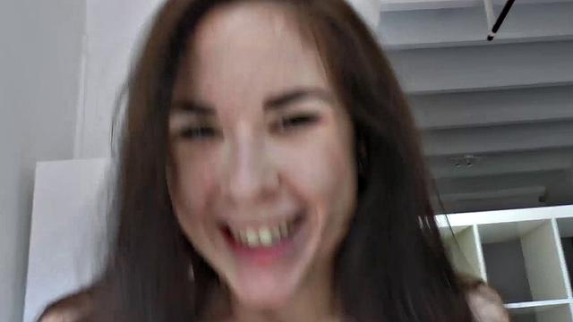 Tattooed and Pierced Brunette Rides Hard