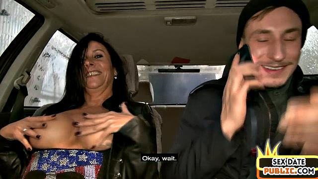 Naughty cougar gets banged by guy