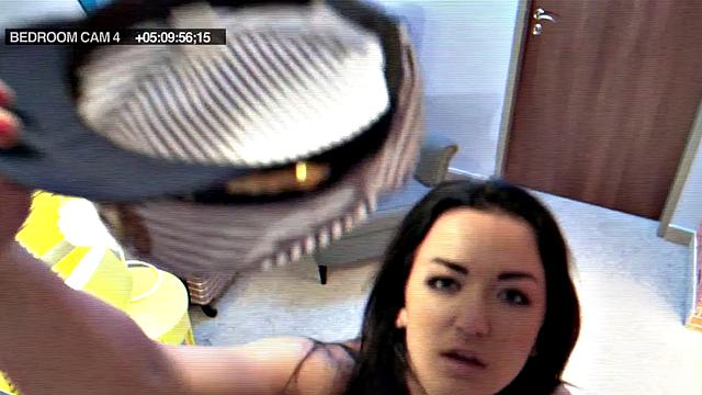 Big booty babe sucks cock and gets fucked by hostel manager