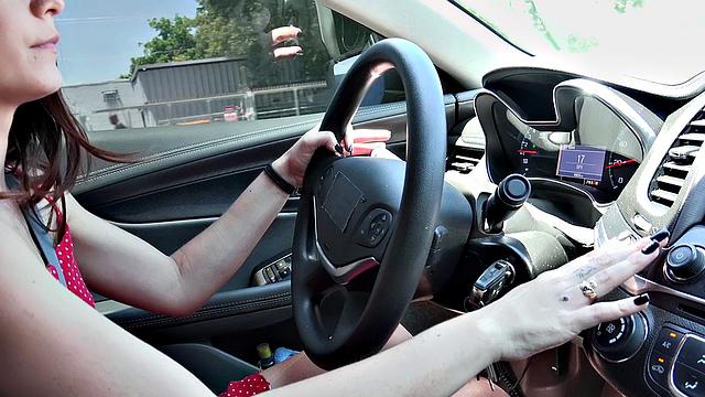 Ms Stone gets a wild outdoor fuck with a cumshot on her tiny tits