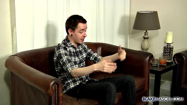 Kit Wilde strokes his hard cock for the camera