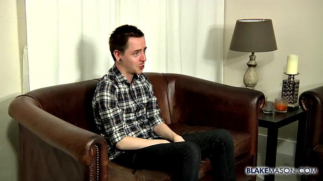 Kit Wilde strokes his hard cock for the camera
