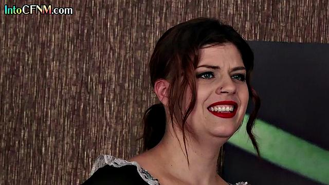 CFNM Maid giving HJ to lover