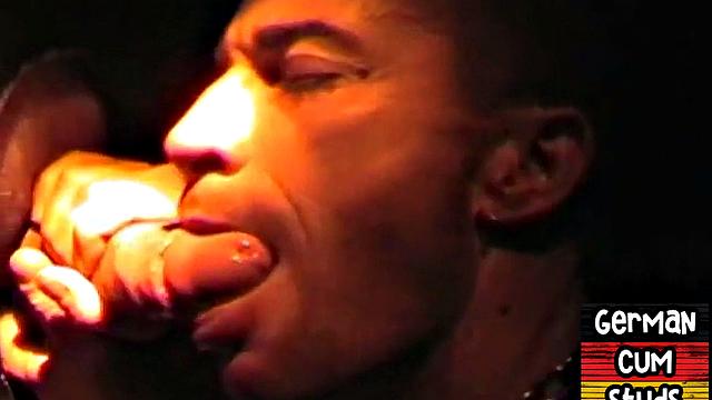 German amateur gay sucks gloryhole cock till facial