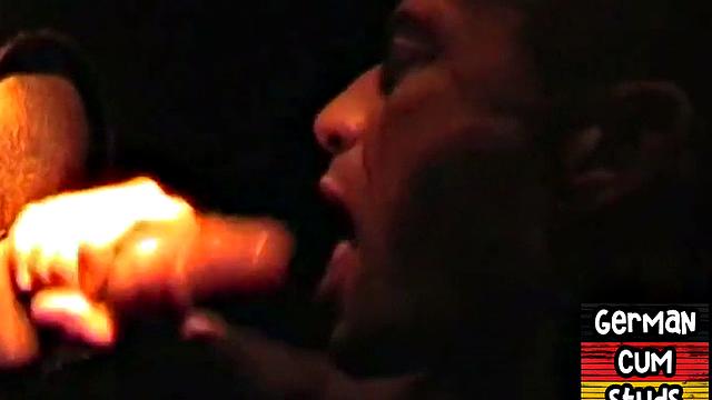German amateur gay sucks gloryhole cock till facial