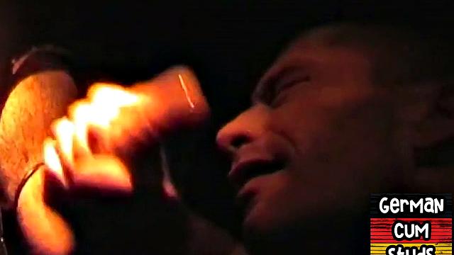 German amateur gay sucks gloryhole cock till facial