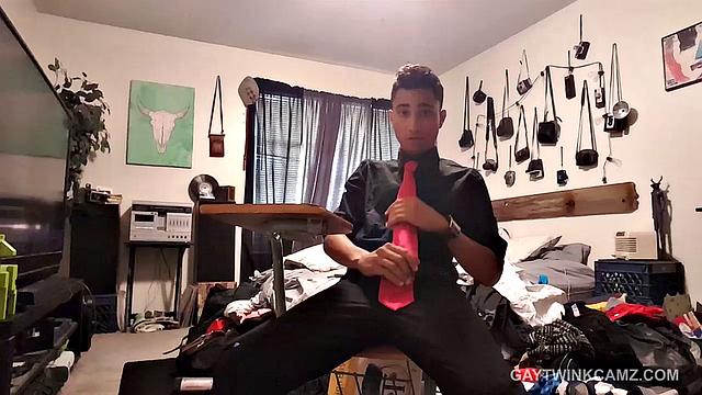 Big Lucas Stroking His Monster Cock