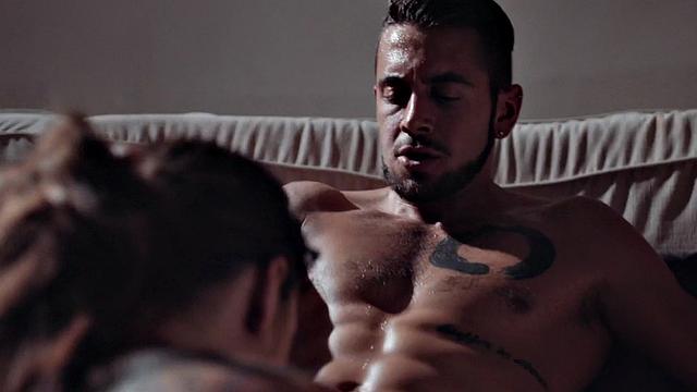 Slutty tattooed babe fucked by big dick in wet pussy hole