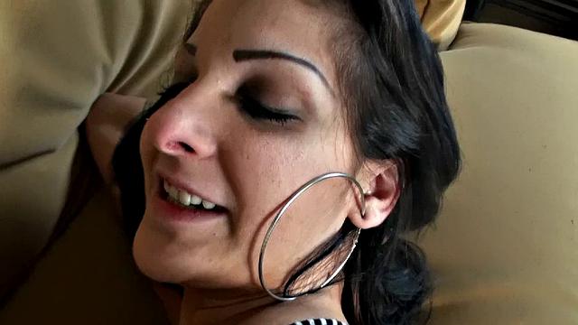 Watch Mia give a sloppy outdoor blowjob in pantyhose and doggystyle in POV