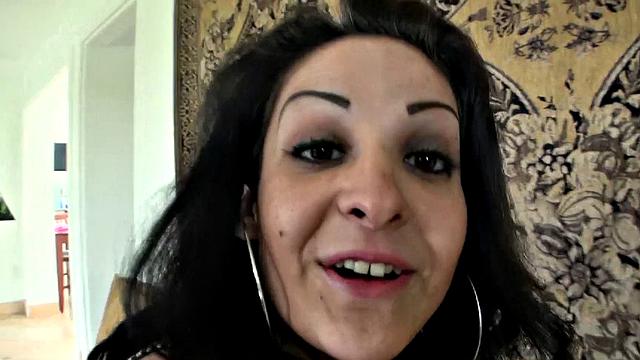 Watch Mia give a sloppy outdoor blowjob in pantyhose and doggystyle in POV