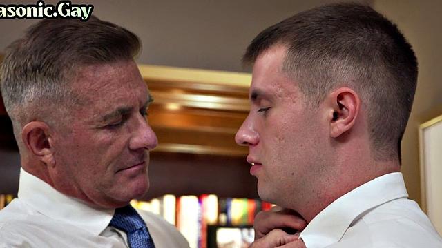 Mature masonic minister seducing straight apprentice