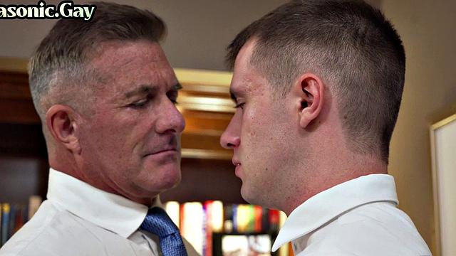 Mature masonic minister seducing straight apprentice