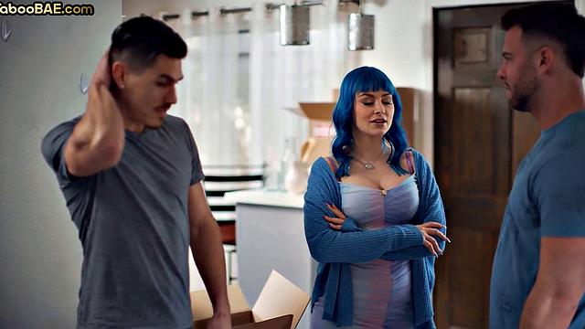 Busty bae cockriding and getting cumshot from total stranger