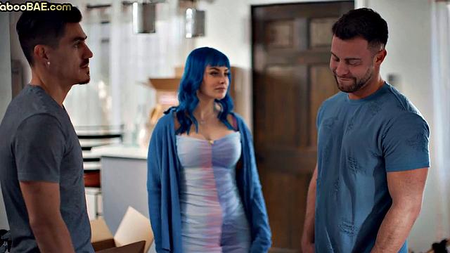 Busty bae cockriding and getting cumshot from total stranger