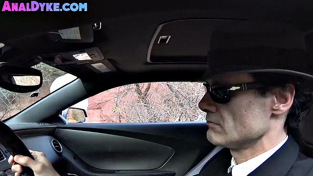 Big ass bitch gets rimjob from cute blonde