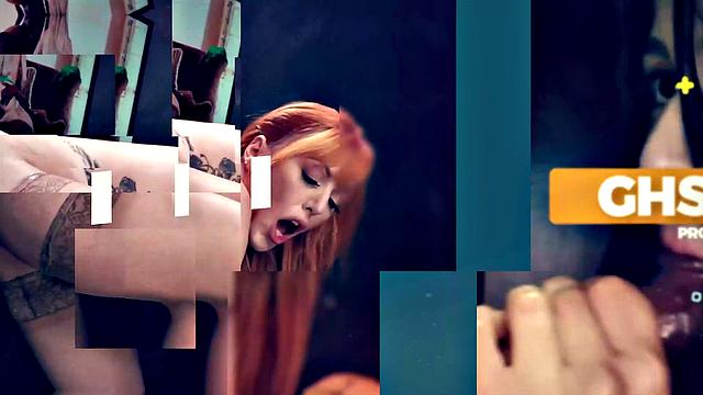 GloryholeSecrets - Hot Busty Asian Redhead Loves Sucking At The Gloryhole