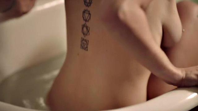 Sexy big-titted babe fucked by big dick in wet pussy