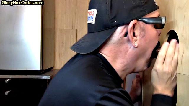 IR gloryhole amateur barebacked in ass till cumshot