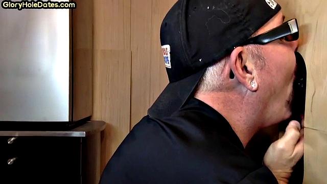 IR gloryhole amateur barebacked in ass till cumshot