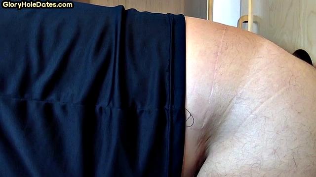 IR gloryhole amateur barebacked in ass till cumshot