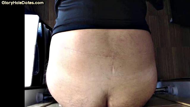 IR gloryhole amateur barebacked in ass till cumshot