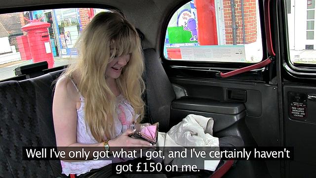 Kinky Blonde Drenched In Cabbie's Cum