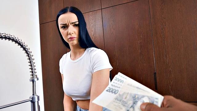 POV BBC pounding of a maid with a lusty side-bang