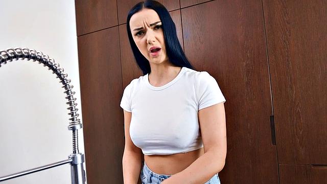 POV BBC pounding of a maid with a lusty side-bang