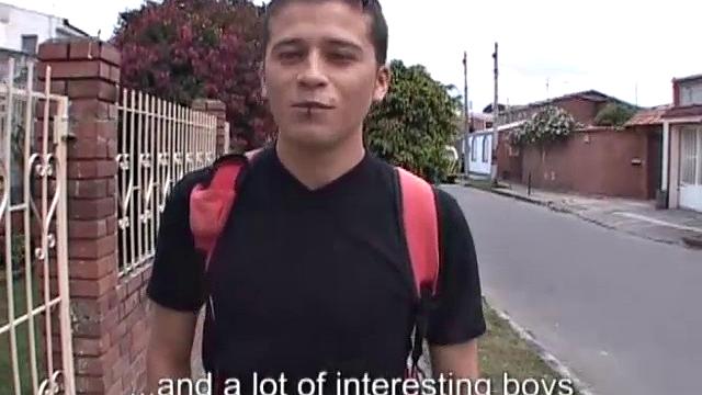 We follow young Pedro to the room he is painting. Tge young Latino is busy rolling the wall when his youthful urges take over and he decides to jerk off. The overalls come off and the big dick comes out.