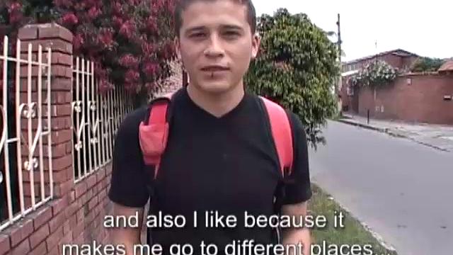 We follow young Pedro to the room he is painting. Tge young Latino is busy rolling the wall when his youthful urges take over and he decides to jerk off. The overalls come off and the big dick comes out.