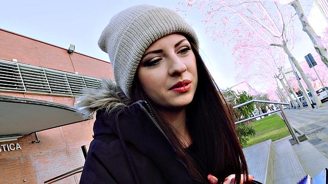 Italian Cutie Rides Dick At School & Gets Pounded Doggy Style