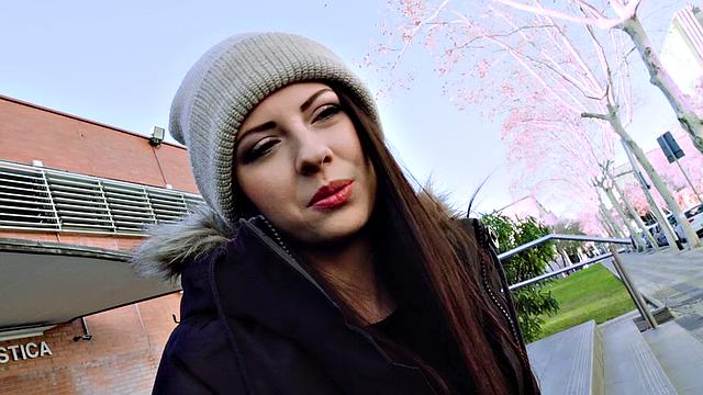 Italian Cutie Rides Dick At School & Gets Pounded Doggy Style