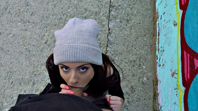 Italian Cutie Rides Dick At School & Gets Pounded Doggy Style