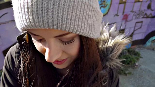 Italian Cutie Rides Dick At School & Gets Pounded Doggy Style