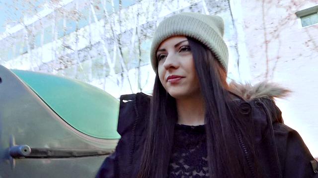 Italian Cutie Rides Dick At School & Gets Pounded Doggy Style