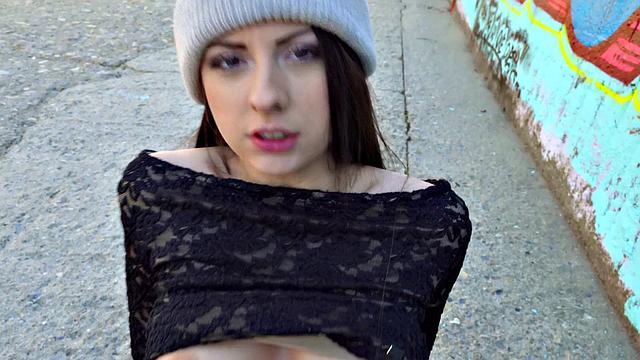 Italian Cutie Rides Dick At School & Gets Pounded Doggy Style