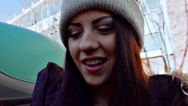 Italian Cutie Rides Dick At School & Gets Pounded Doggy Style