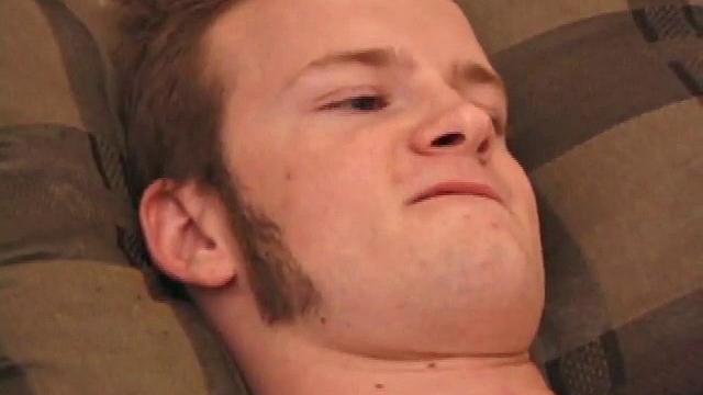 Horny Lex Python works his dick and lubes up before stripping. As he jacks off Lex shows his ass and in no time flips his legs over his head and explodes a load on his face.