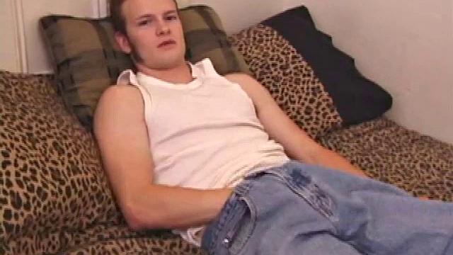 Horny Lex Python works his dick and lubes up before stripping. As he jacks off Lex shows his ass and in no time flips his legs over his head and explodes a load on his face.