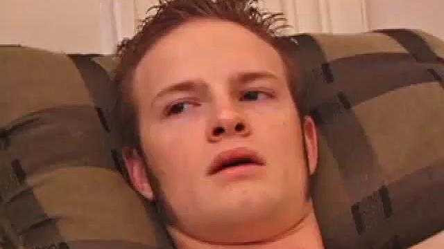 Horny Lex Python works his dick and lubes up before stripping. As he jacks off Lex shows his ass and in no time flips his legs over his head and explodes a load on his face.