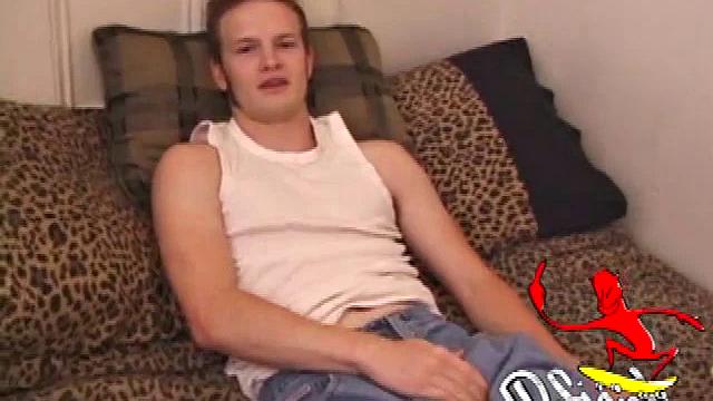 Horny Lex Python works his dick and lubes up before stripping. As he jacks off Lex shows his ass and in no time flips his legs over his head and explodes a load on his face.