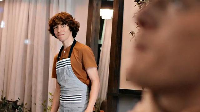 21yo gay hair stylist barebacked by client at salon