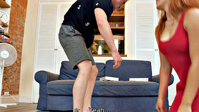 RIM4K. After playing twister babe attacks guy's anus with her tongue