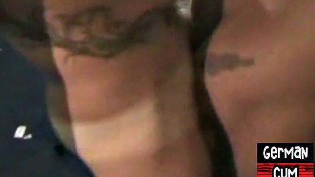 Amateur German assfucked in tight butthole till facial