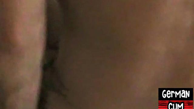 Amateur German assfucked in tight butthole till facial